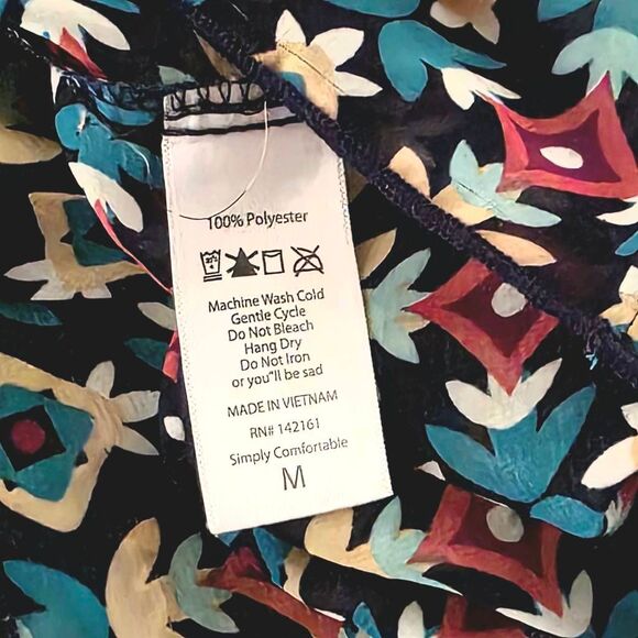 LuLaRoe Aztec Geometric Print Kimono M - Picture 8 of 9